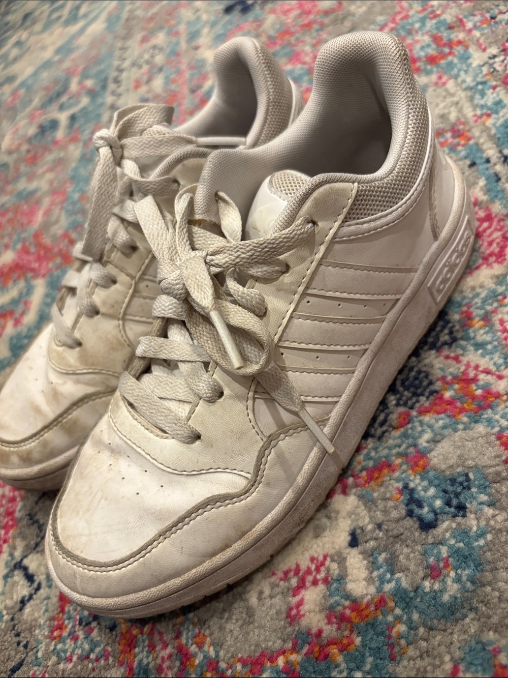 adidas White Kids' Low-Top Sneakers - Picture 2 of 6
